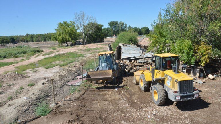 El movimiento de suelos comenzó ayer a la mañana.