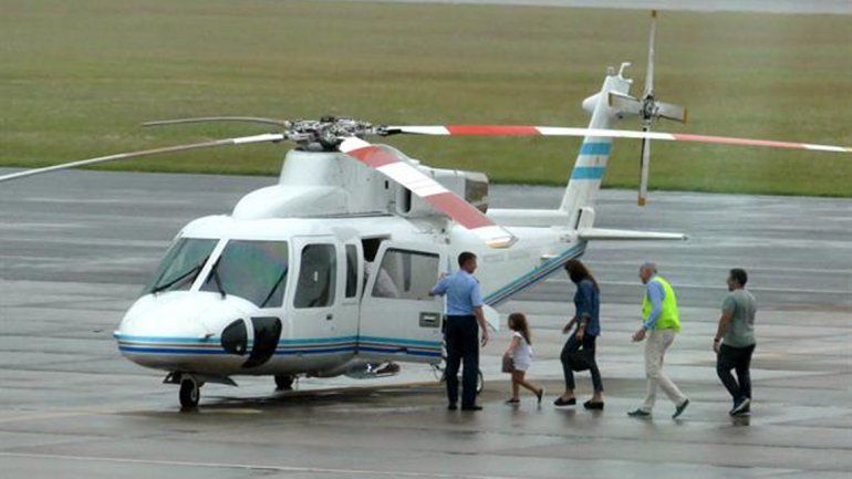 Macri mandó a buscar a Awada y a su hija en el helicóptero presidencial