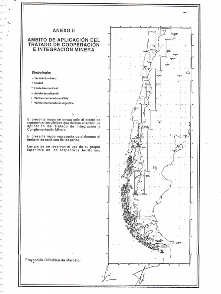 Cordillera de los Andes, frontera entre Chile y Argentina, escenario del tratado minero binacional. Cordillera de los Andes, frontera entre Chile y Argentina, escenario del tratado minero binacional.