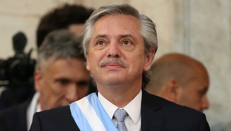 Alberto Fernández el día de su asunción como presidente. Alberto Fernández el día de su asunción como presidente.
