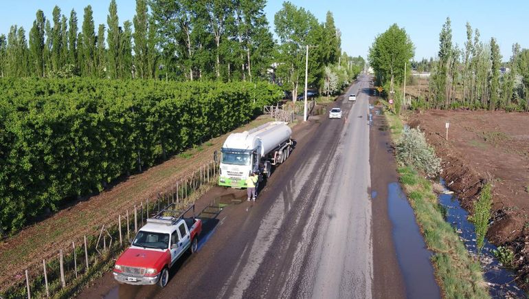 El Municipio controla que no pasen camiones por la Circunvalación / Foto Gentileza