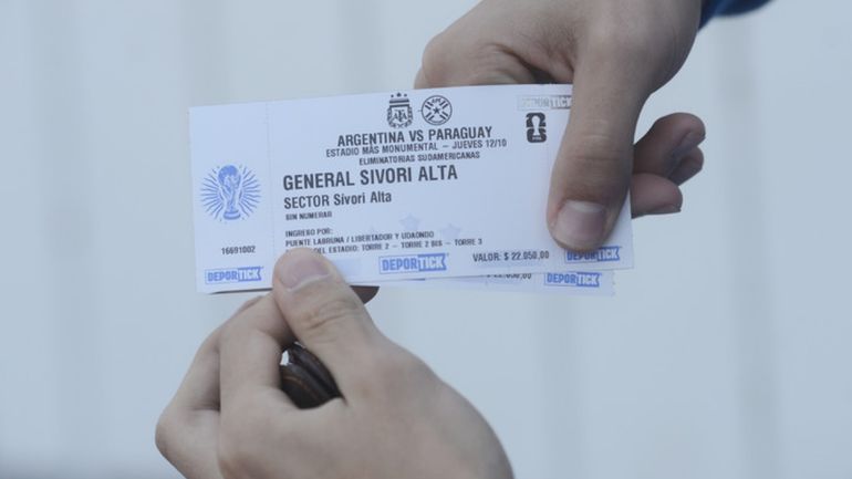 Una de las entradas vendidas por AFA Una de las entradas vendidas por AFA
