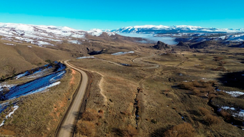 Uno de los tramos que supervisó la comitiva de la CAF. Uno de los tramos que supervisó la comitiva de la CAF.