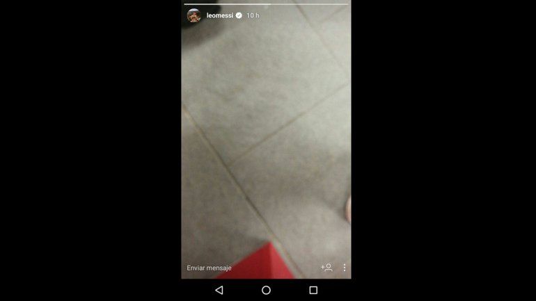 Lio Messi debutó en Instagram Stories con una extraña foto