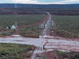 Rincón de los Sauces se encuentra aislado por la tormenta. Rincón de los Sauces se encuentra aislado por la tormenta.