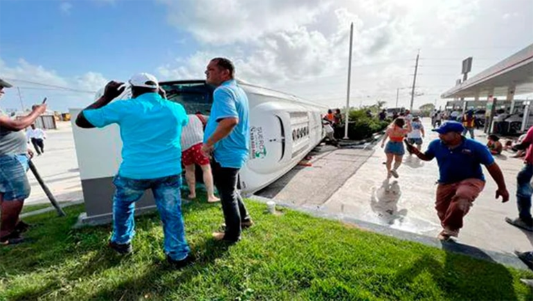 Volcó un micro en Punta Cana y murió una turista argentina