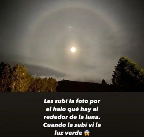 La China Suárez se volvió viral en Instagram al subir esta foto donde se ve un... ¿Ovni?