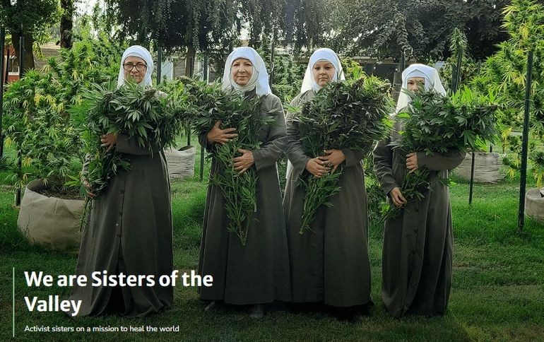 Las Hermanas del Valle impulsan la legalización de la marihuana. Las Hermanas del Valle impulsan la legalización de la marihuana.