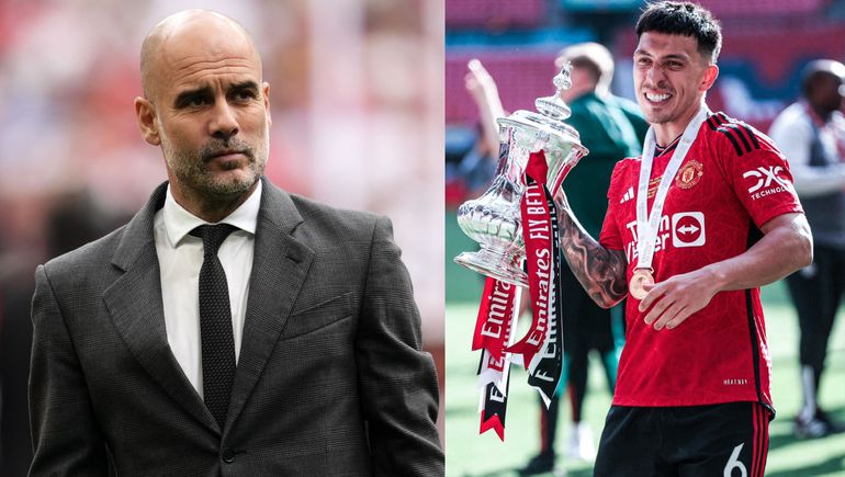 El súper piropo de Pep Guardiola a Lisandro Martínez tras perder la FA Cup