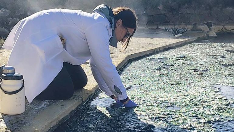 Investigan las aguas termales de Copahue.&nbsp;