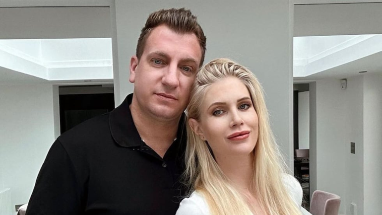 Maxi Lopez  y su esposa en Suiza