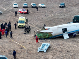 El avión de Azerbaiyan Airlines se estrelló sobre suelo kazajo.