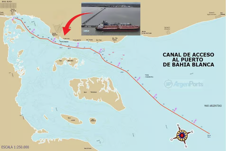 El objetivo es permitir la operación de buques Suezmax completamente cargados desde Puerto Rosales. El objetivo es permitir la operación de buques Suezmax completamente cargados desde Puerto Rosales.