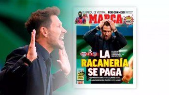 La tapa del diario deportivo Marca le pegó a Simeone. La tapa del diario deportivo Marca le pegó a Simeone.