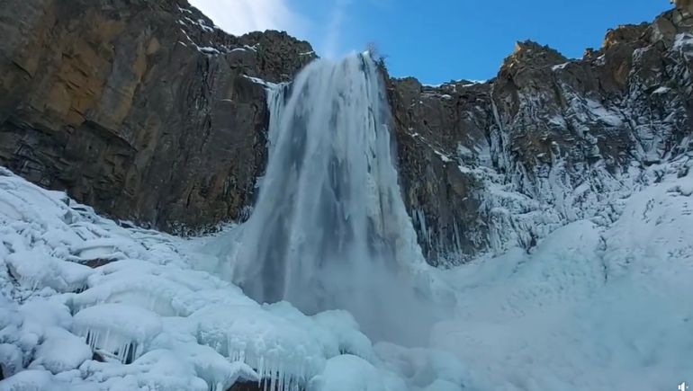Impresionantes imágenes dejó la Cascada La Fragua.