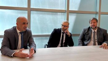 Los jueces del juicio de estafa con planes sociales, Juan Manuel Kees, Luciano Hermosilla y Juan Guaita. Los jueces del juicio de estafa con planes sociales, Juan Manuel Kees, Luciano Hermosilla y Juan Guaita.