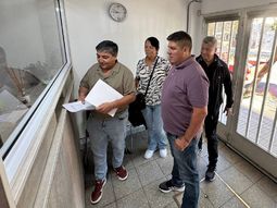 Carlos Quintriqueo en la Fiscalía Federal. Carlos Quintriqueo en la Fiscalía Federal.