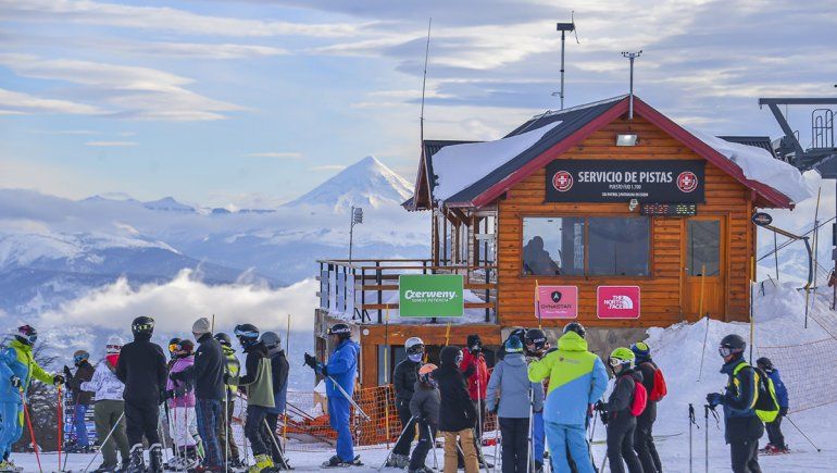 Chapelco, con la luz del sol y la fuerza del viento