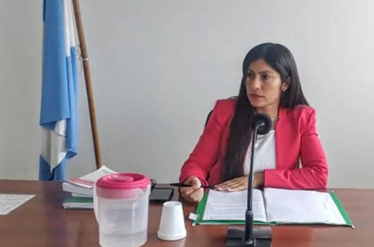 Jueza de Puerto Madryn Carla Flores. Jueza de Puerto Madryn Carla Flores.