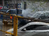 Un fuerte choque frente al EPET 14 de Neuquén