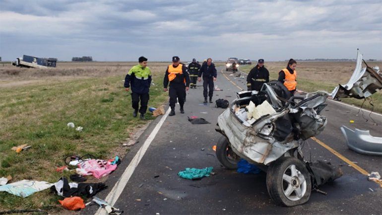 Una pareja de Las Grutas murió en un brutal accidente en Coronel Pringles