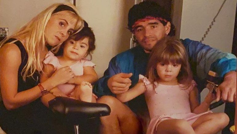 Dalma compartió un video inédito junto a Diego, Claudia y Gianinna