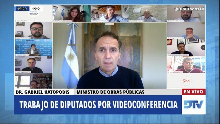 Diputados: Katopodis destacó la respuesta del Ministerio de Obras Públicas ante la pandemia