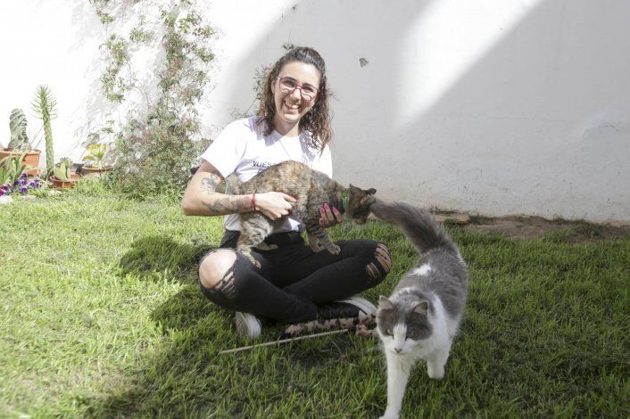 Noe y Habi, dos de las fieles compañeras de Agustina.