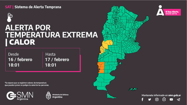 El alerta por las temperaturas extremas. Neuquén, una de las provincias afectadas. El alerta por las temperaturas extremas. Neuquén, una de las provincias afectadas.