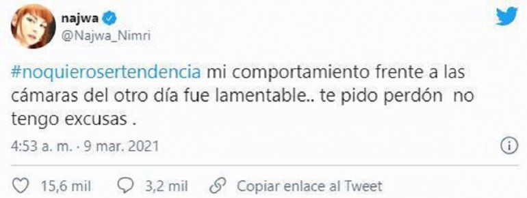 El tuit de Najwa Nimri, la actriz de La Casa de Papel