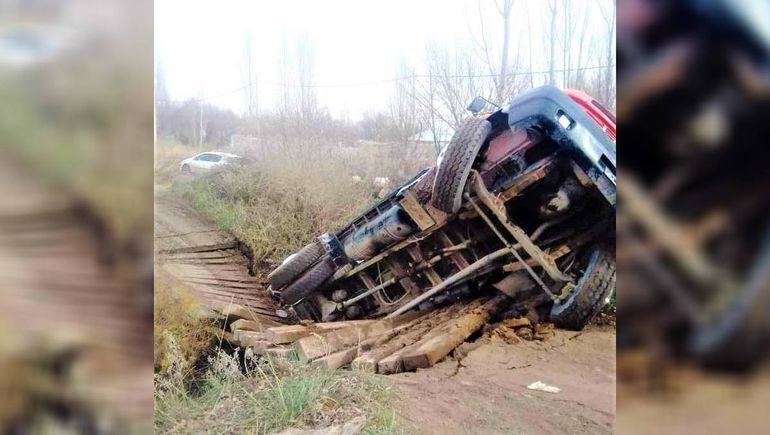 El conductor del camión quiso cruzar