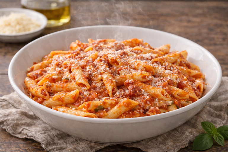 Pasta deliciosa y sin errores.