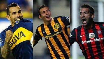 Los tres punteros del torneo. Los tres punteros del torneo.