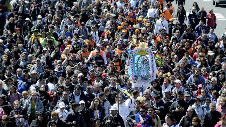 La tradicional caminata arrancó ayer al mediodía