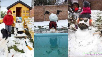 el chocon premio a los mejores munecos de nieve