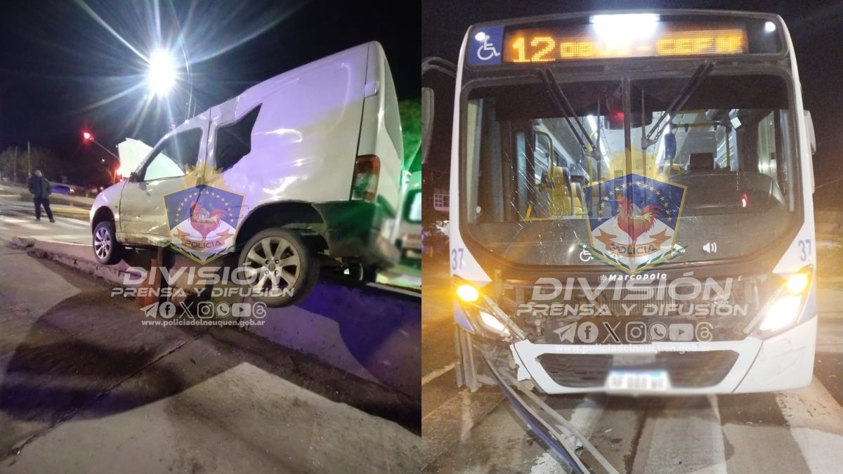 Una camioneta chocó con un colectivo y se estrelló en medio del Metrobús thumbnail