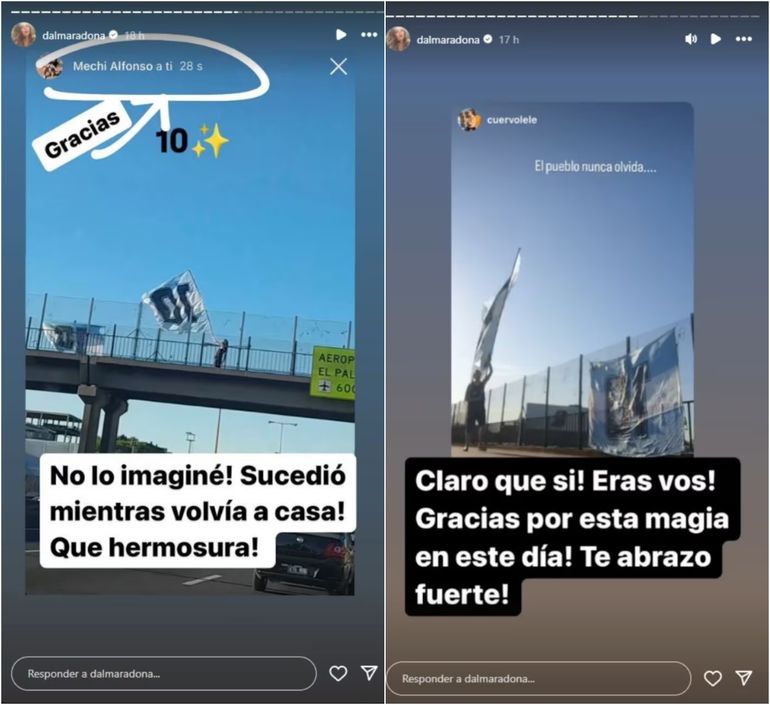 La señal que encontró Dalma el día del cumpleaños de Diego Maradona La señal que encontró Dalma el día del cumpleaños de Diego Maradona