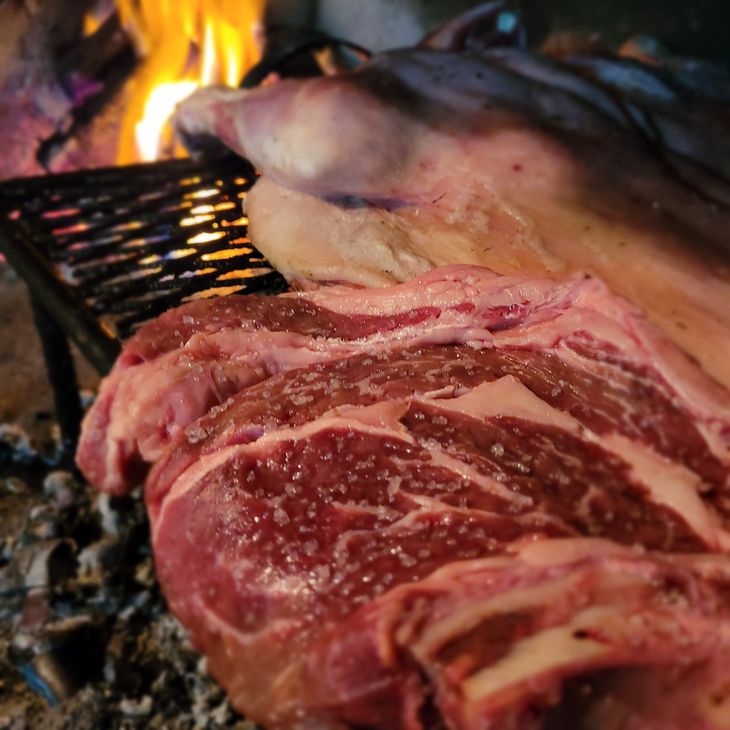 La carne es marmolada por la infiltración de grasa entre las fibras musculares. Foto: gentileza La carne es marmolada por la infiltración de grasa entre las fibras musculares. Foto: gentileza