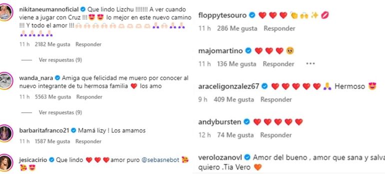 Los saludos de los famosos a Lizy Tagliani por convertirse en madre Los saludos de los famosos a Lizy Tagliani por convertirse en madre