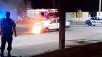 choque multiple, incendio y un conductor en fuga que no aparece