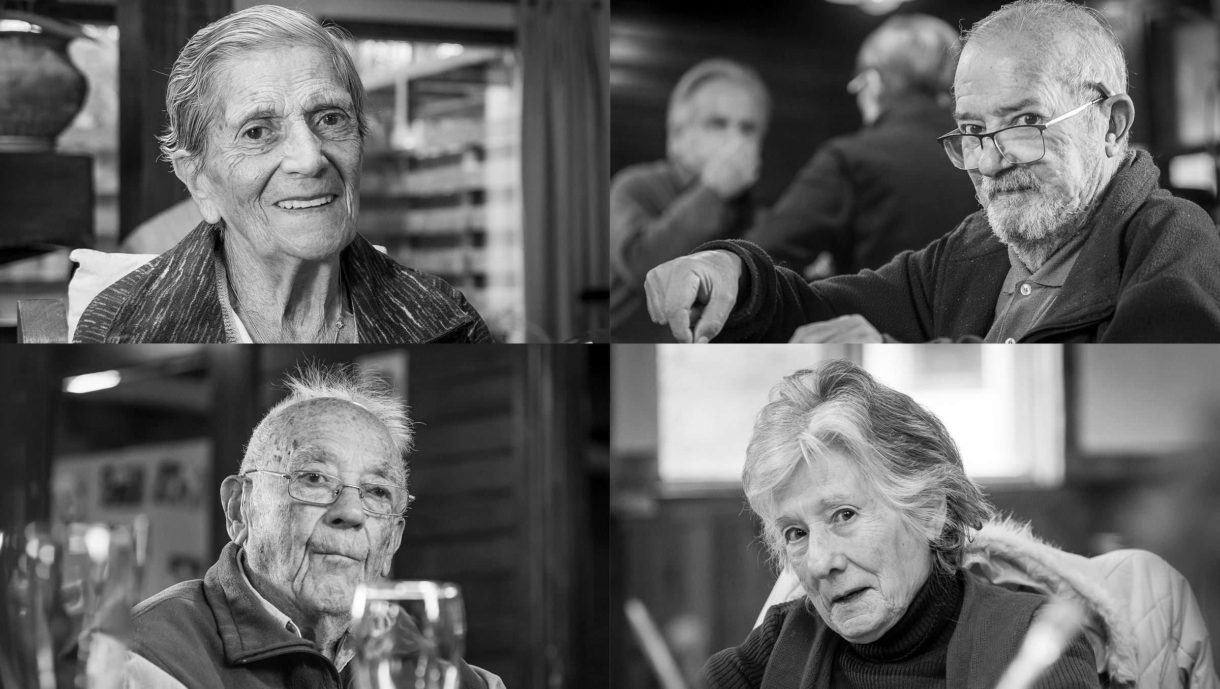 Cuatro adultos mayores fotografiados para exposición Miradas.
