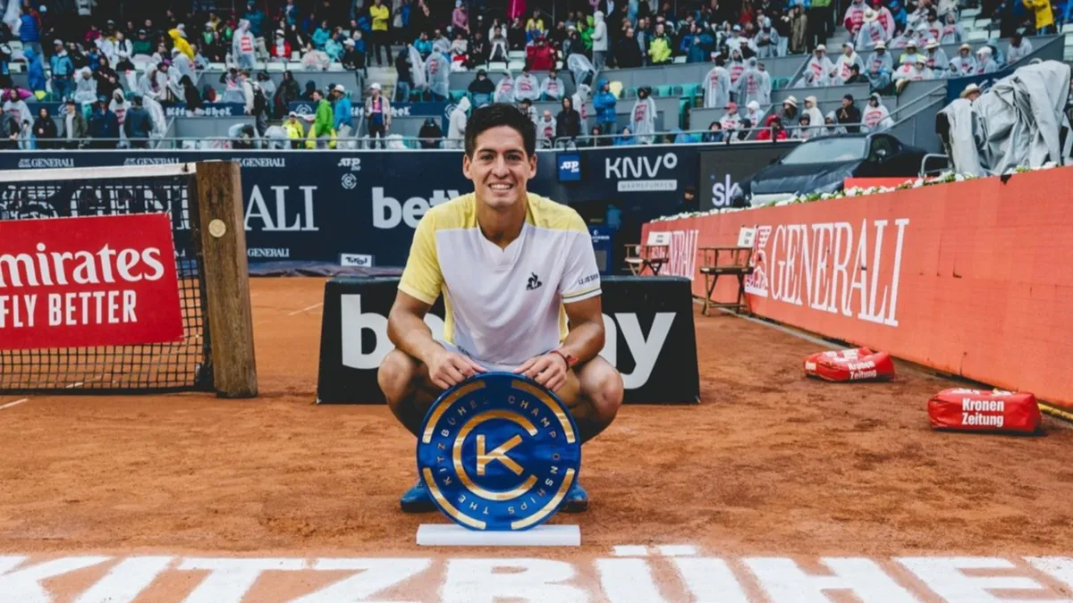 Sebastián Báez consiguió un nuevo título en Kitzbühel