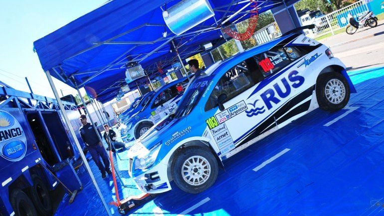 El auto de Cancio que hoy compite en el shakedown y el súper especial.