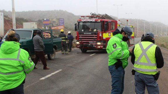 Perdió el control y chocó contra el guardarrail en Ruta 7