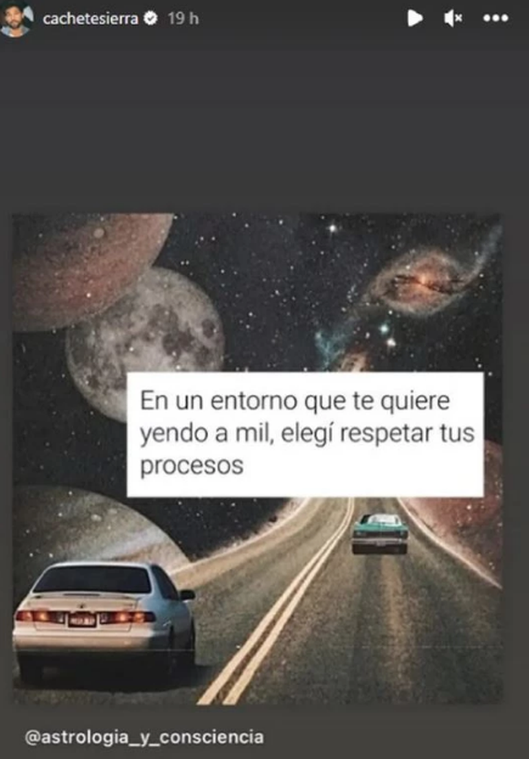 El mensaje de la separación de Agustín Sierra.