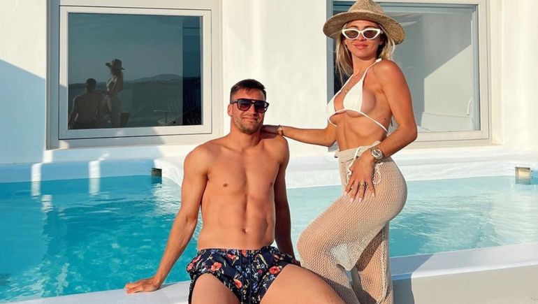 La dulce historia de amor entre Nicolás Tagliafico y Carolina Calvagni.