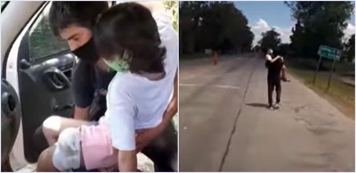 Marcela Taro se quebró al ver a Abigail llorando desesperada porque no la dejaban volver a su casa.