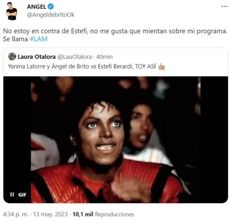 Los usuarios de Twitter tuvieron entretenimiento todo el fin de semana con la pelea del conductor y su filosa Angelita.