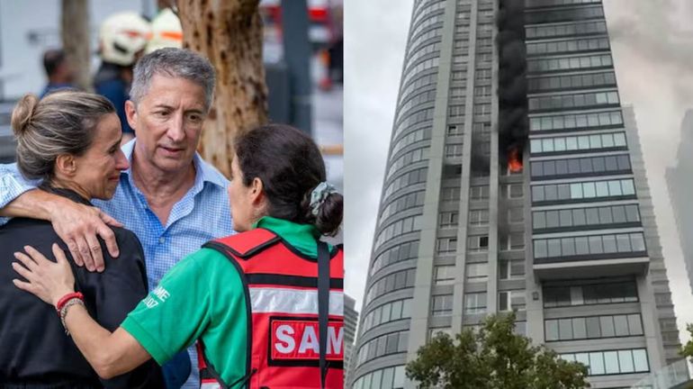 Adrián Ventura contó que su departamento quedó destruido tras el incendio del  edificio de Puerto Madero.