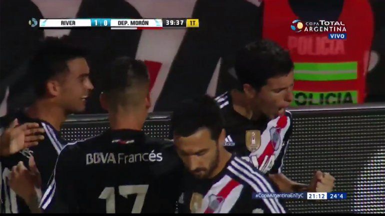 River se encamina a la final de la Copa Argentina al vencer al Deportivo Morón por&nbsp; 2 a 0